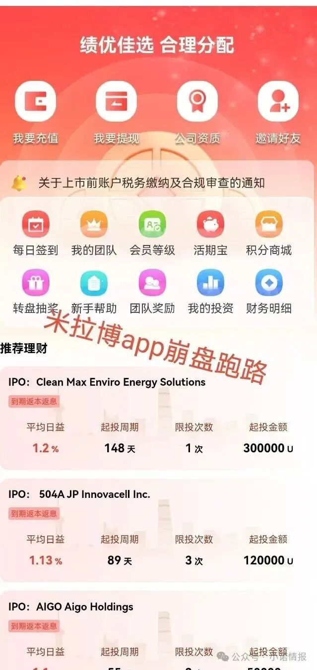 曝光【米拉博】已经开始单割会员, 还不撤退就真的来不及了!