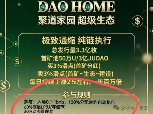 紧急曝光 JUDAO 聚道家园!入金即亏 60%,纯空气币庞氏盘,大批投资者本金被套 紧急曝光 JUDAO 聚道家园!入金即亏 60%,纯空气币庞氏盘,大批投资者本金被套