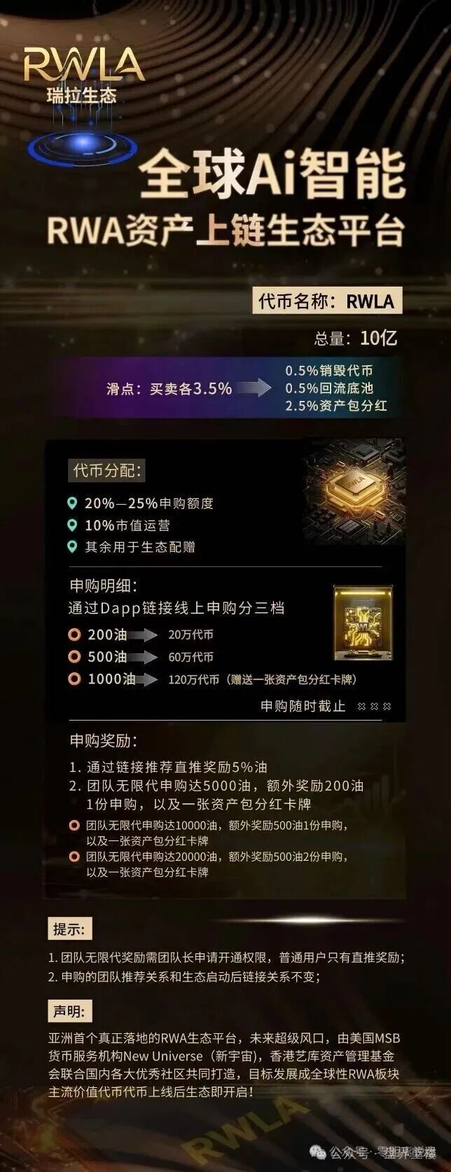 【RWLA瑞拉生态】属于包装RWA概念的传销资金盘,高度预警,看见远离! 【RWLA瑞拉生态】属于包装RWA概念的传销资金盘,高度预警,看见远离!