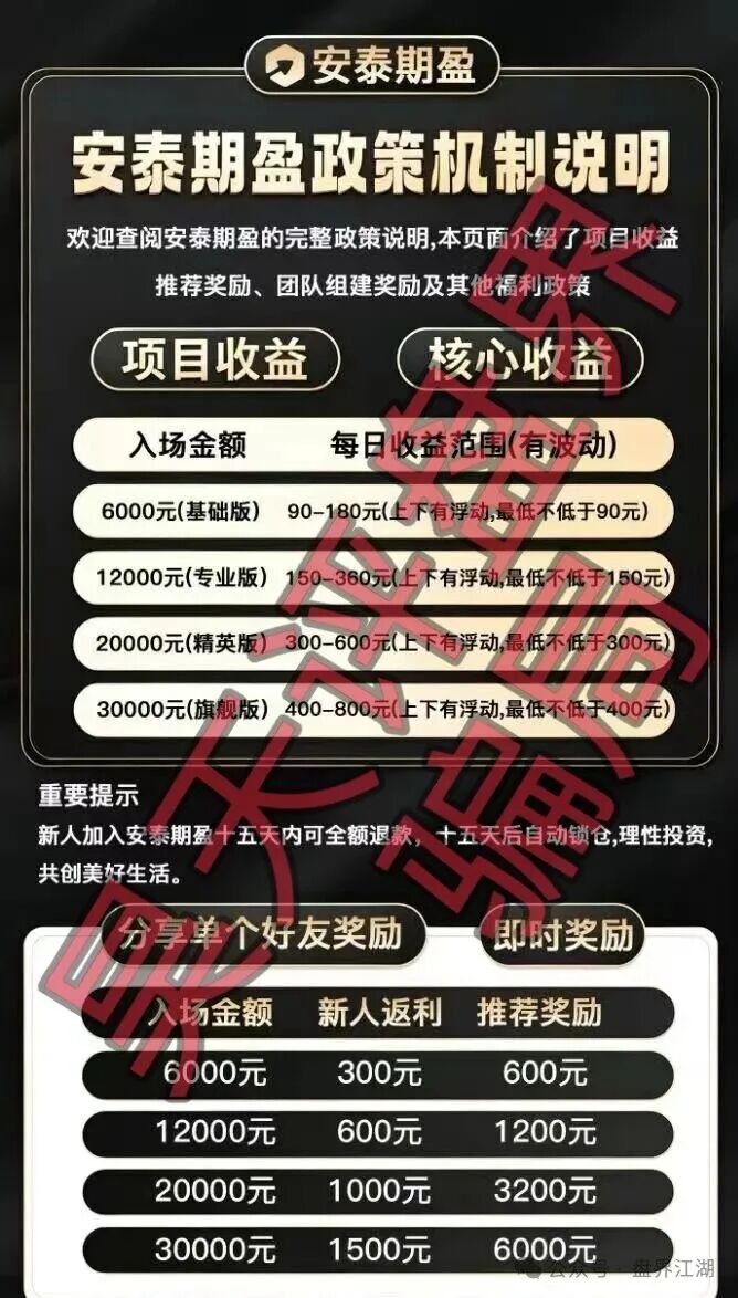 【安泰期盈期货】带单类资金盘骗局,柬埔寨园区搞的杀猪盘,远离! 【安泰期盈期货】带单类资金盘骗局,柬埔寨园区搞的杀猪盘,远离!